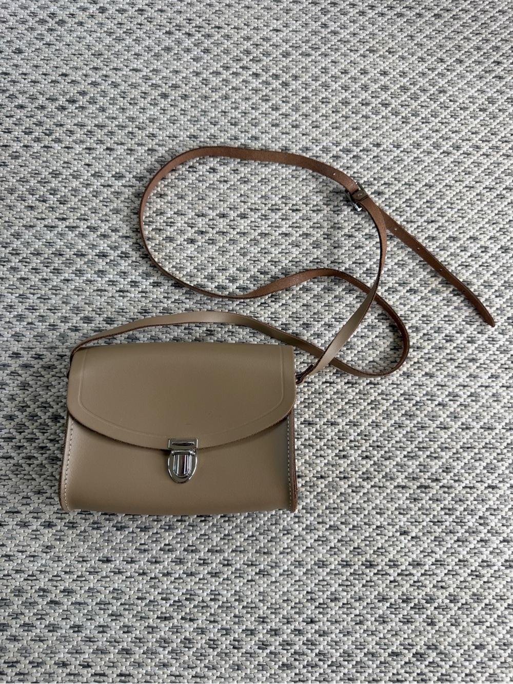 The Cambridge Satchel Company Classic Taupe Crossbody Shoulder Bag
